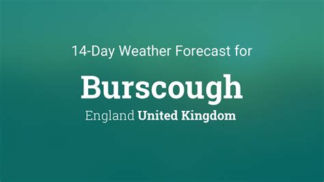 weather forecast for burscough